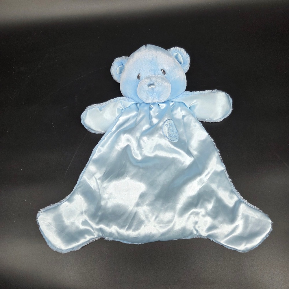 Baby GUND My First Teddy Huggybuddy Blue Bear Security Blanket Lovey 058889